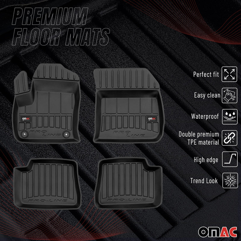 Tapis de Sol pour DS DS3 Crossback 2018-2025 TPE Noir