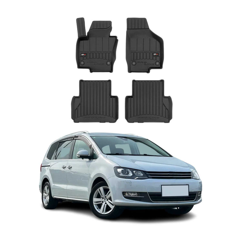 Tapis de Sol pour VW Sharan 2010-2022 TPE Noir