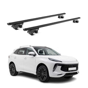 Barres de toit transversales pour Forthing T-5 / EVO 6 2024-2026 Alu Noir ABE