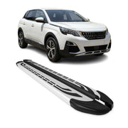 Marchepieds Latéraux pédale pour Peugeot 3008 II 2016-2024 Aluminium Gris 2Pcs