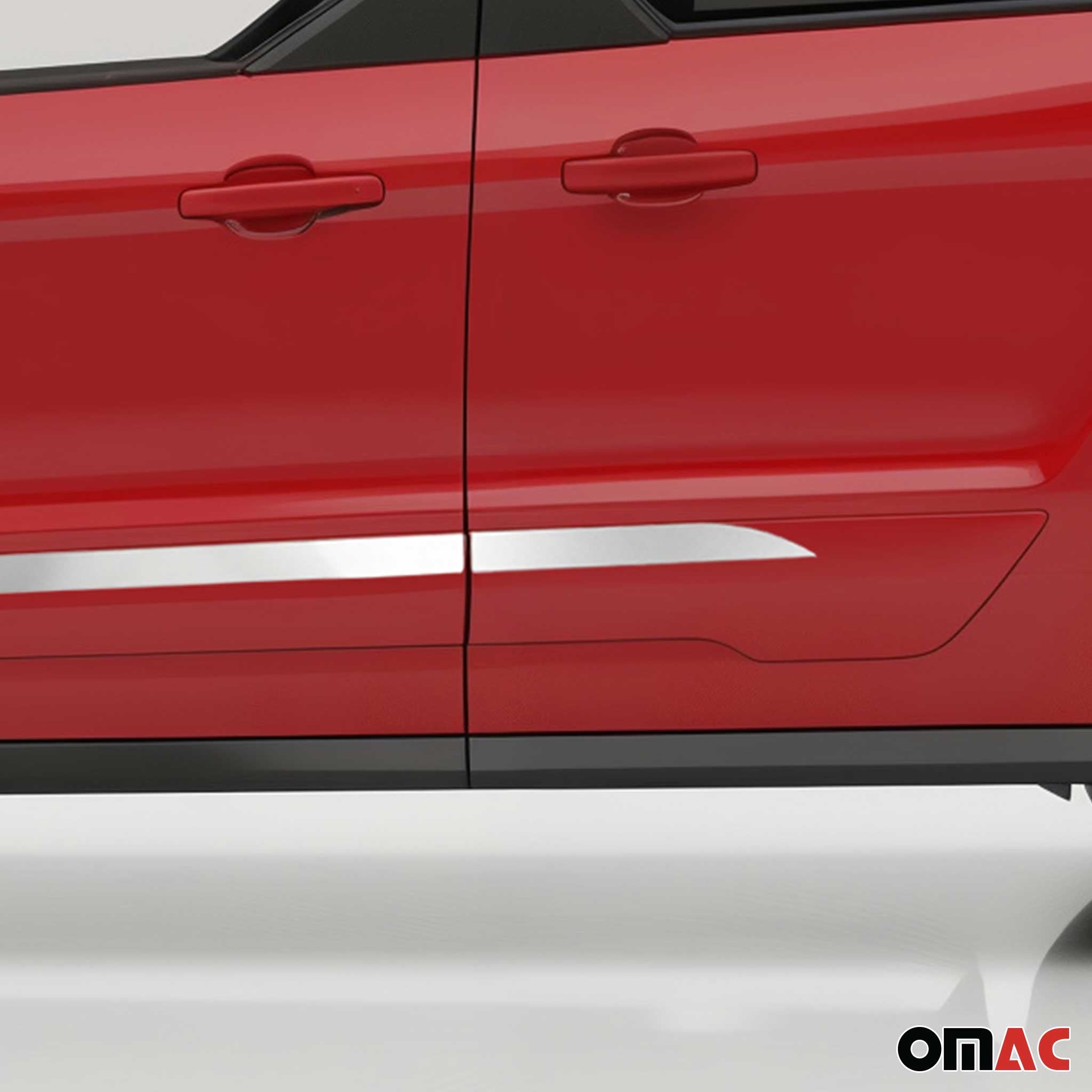 Garniture Baguette de porte latérale pour Ford Connect 2014-2019 acier inox 4Pcs