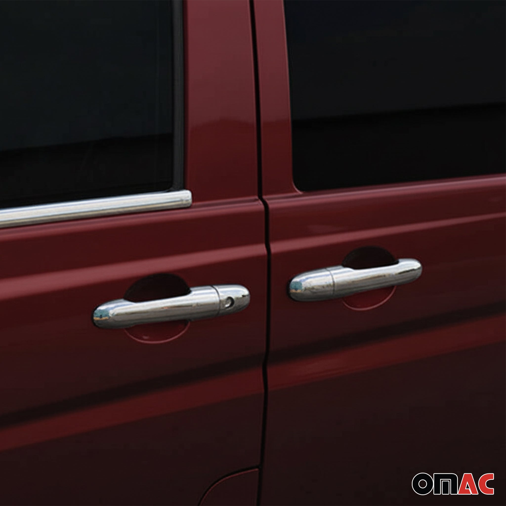 Couverture de poignée de porte pour Mercedes Vito W639 2003-2014 Acier Inox 8Pcs