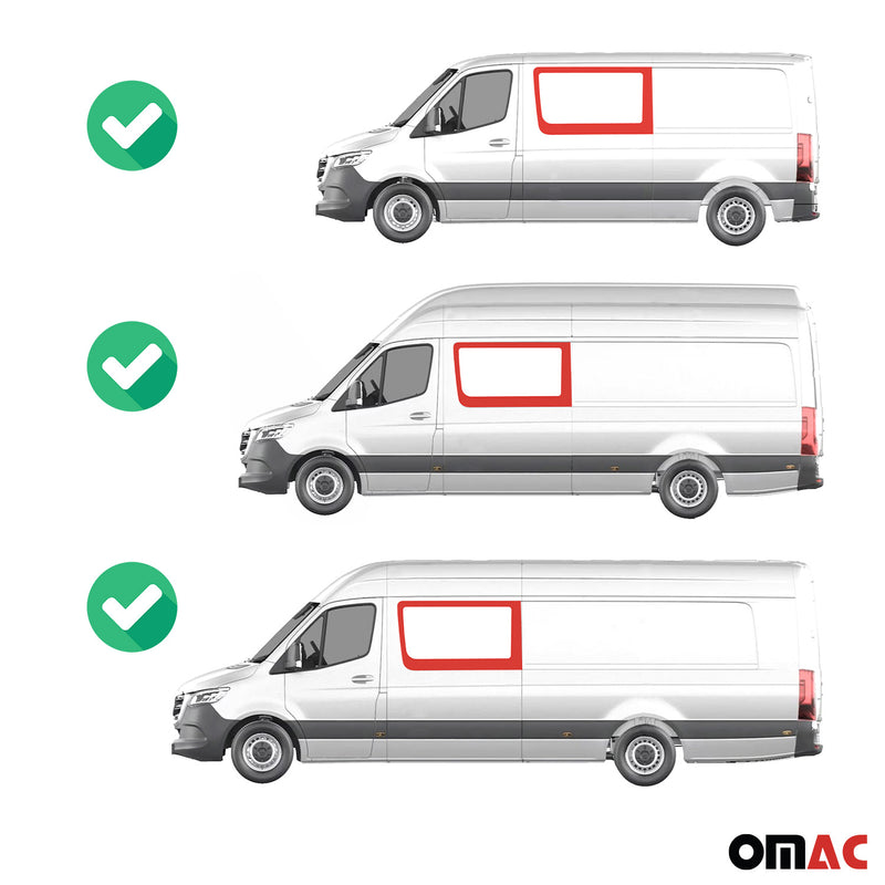 Vitre de Porte pour VW Crafter 2006-2017 L2 L3 L4 Avant Gauche non coulissante