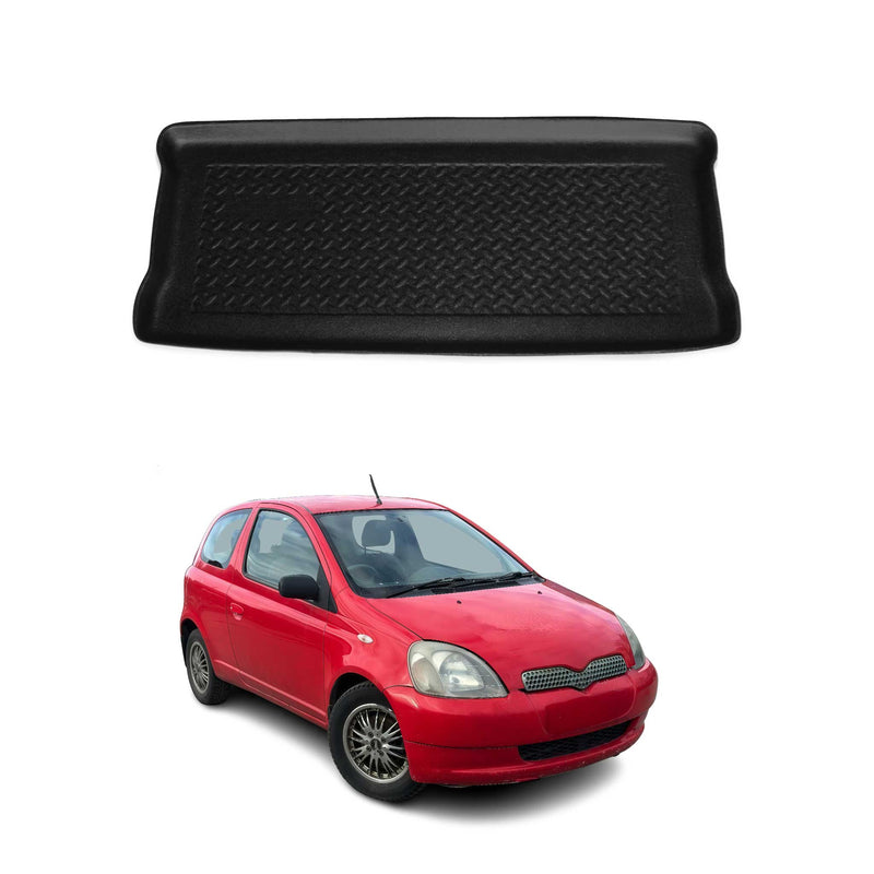 Tapis de Coffre pour Toyota Yaris 2000-2005 HB en TPE Noir