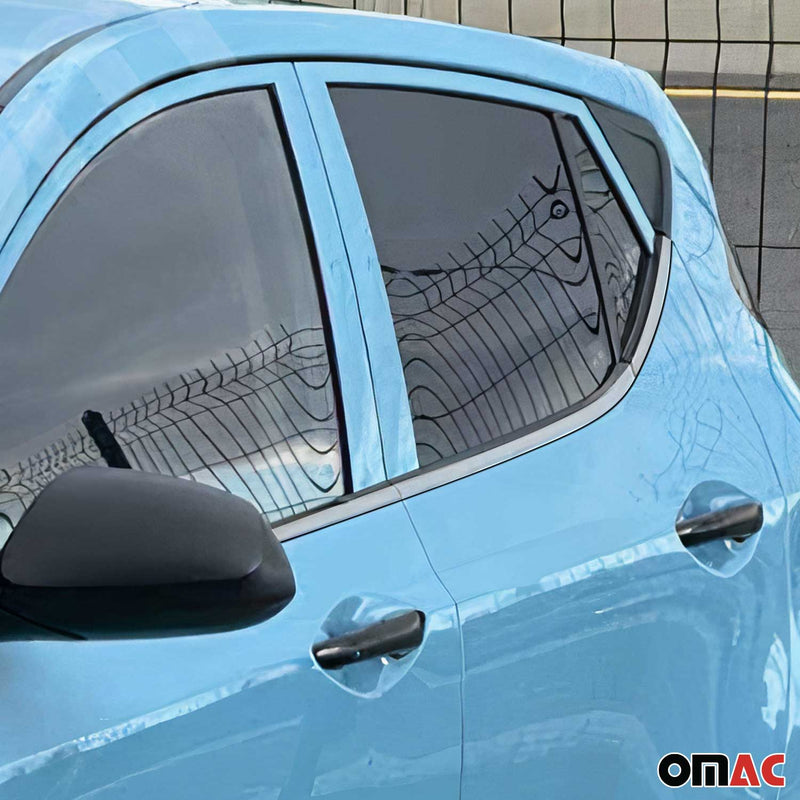 Garniture De Fenétre pour Hyundai i10 2011-2013 en acier inox chrome