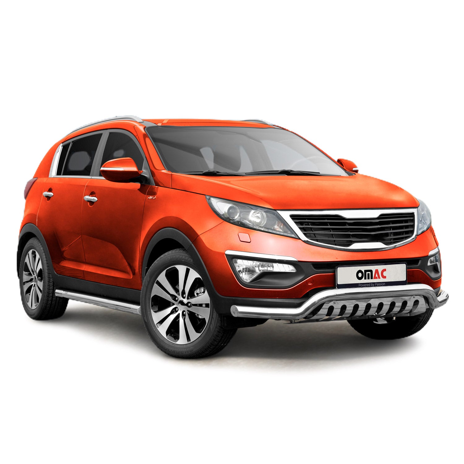 Pare-Buffle Avant Pour Kia Sportage 2010-2015 en Acier Argent