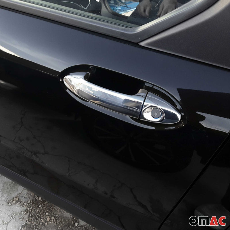 Couverture de poignée de porte pour Ford Tourneo Courier 2023-2025 Argent 10x