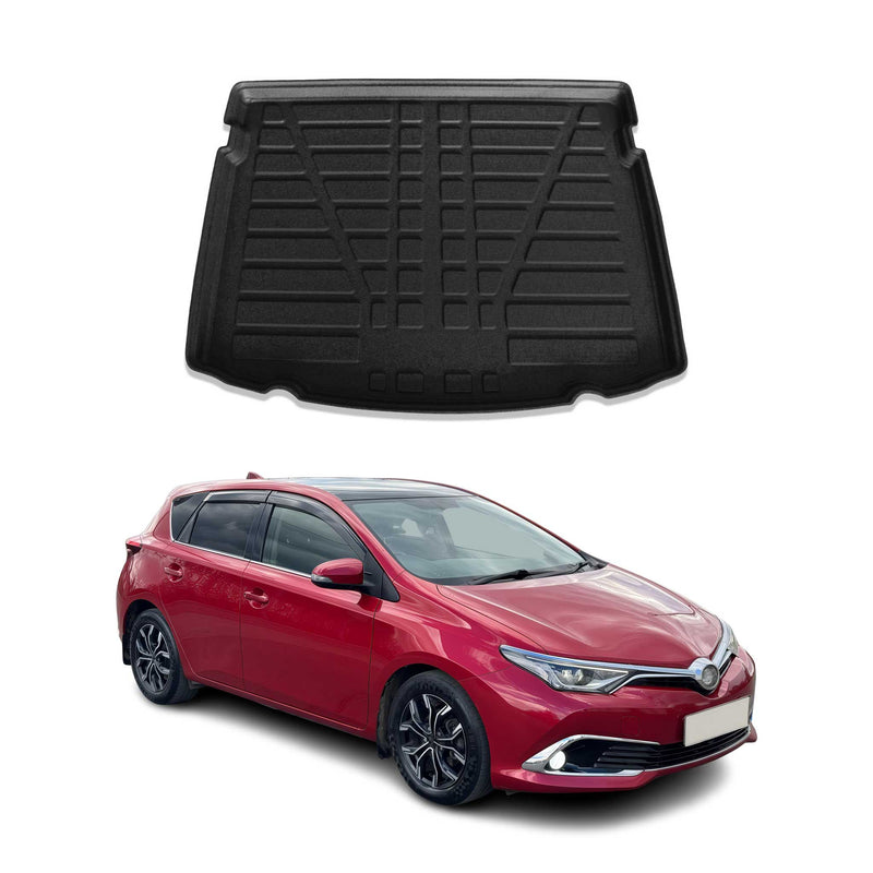 Tapis de Coffre pour Toyota Auris 2012-2015 en TPE Noir