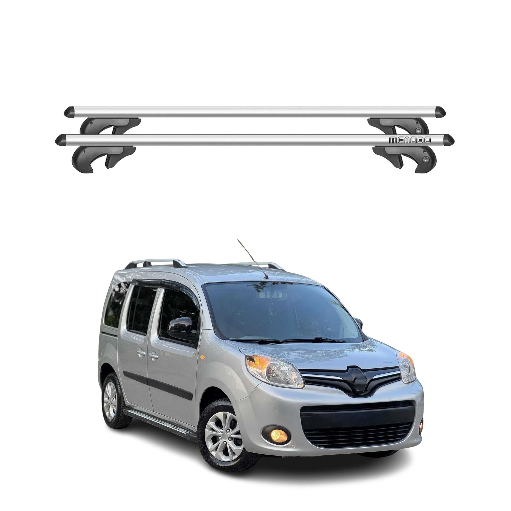 Barres de toit transversales pour Renault Kangoo Express 2008-2019 90kg Alu