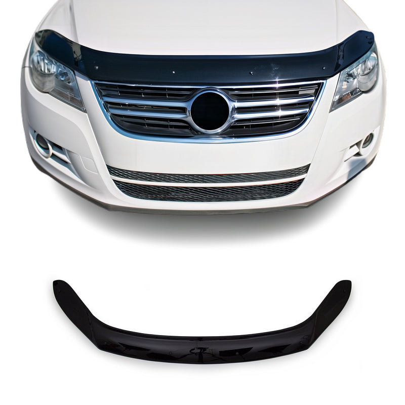 Deflecteurs d'air capot de voiture pour VW Tiguan 2007-2011 SUV Acrylique Noir