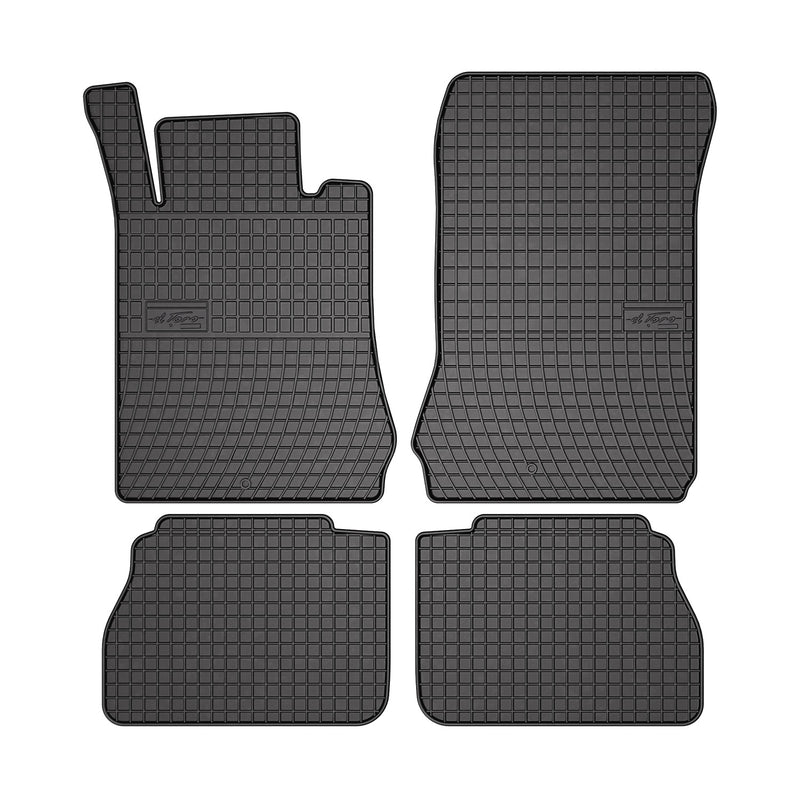 Tapis de Sol pour Mercedes Classe E W210 1995-2003 Caoutchouc Noir