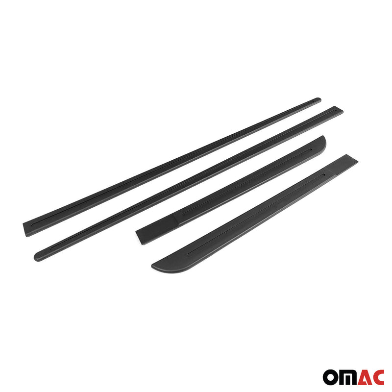 Garniture baguette de porte latérale pour Skoda Karoq 2017-2025 Mat Noir 4Pcs