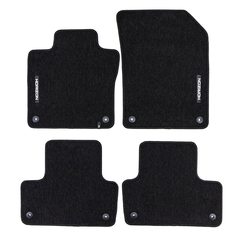 Tapis de Sol de Voiture pour Volvo XC60 II 2017-2025 Velours Imperméable 4Pcs