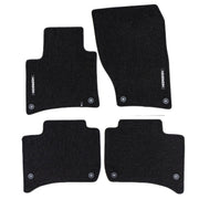Tapis de Sol de Voiture pour Porsche Cayenne II 2010-2017 Velours Noir 4Pcs
