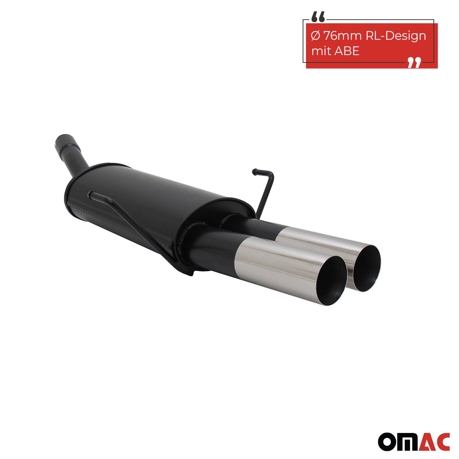 Échappement arrière sport Novus pour Opel Astra H Caravan 2x76mm RL-Design ABE
