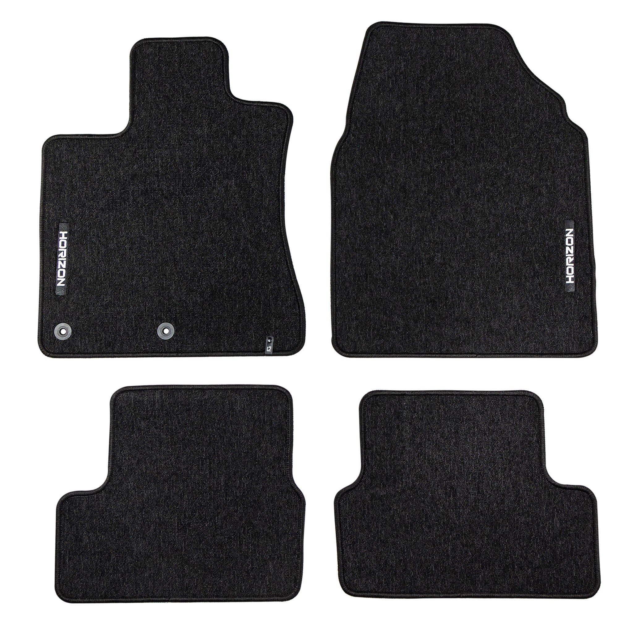 Tapis de Sol de Voiture pour Nissan Qashqai I 2006-2013 Velours Noir 4Pcs
