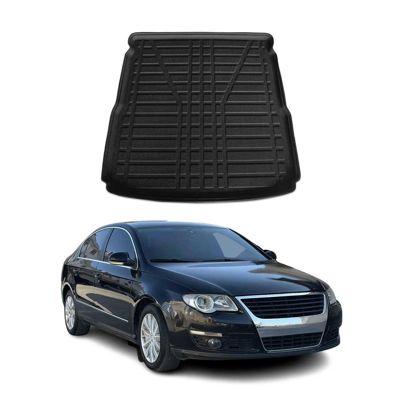 Tapis de Coffre pour VW Passat 2005-2010 en TPE Noir