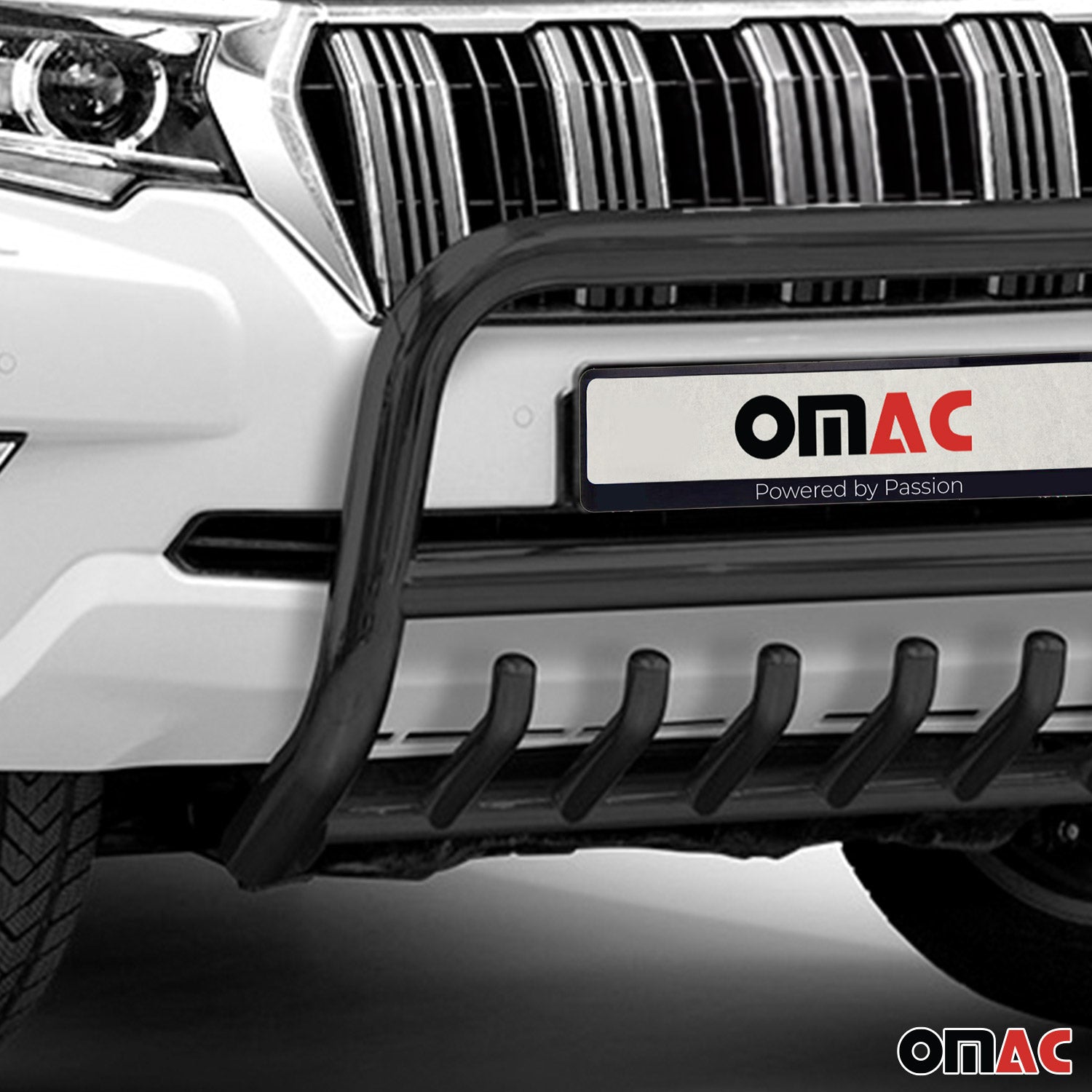 Pare-Buffle Avant Pour Toyota Land Cruiser 150 2019-2023 en Acier Noir