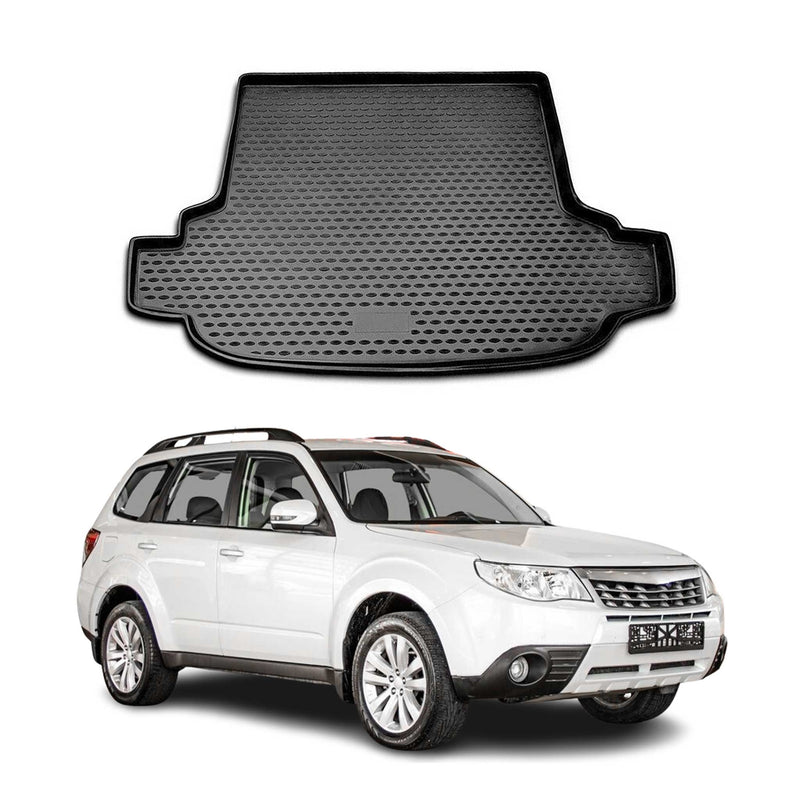 Tapis de Coffre pour Subaru Forester 2.5 XT 2009-2013 caoutchouc TPE 3D Noir 1x