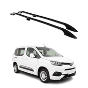 Barres de toit longitudinales pour Toyota Proace City 2019-2026 L1 Alu Noir
