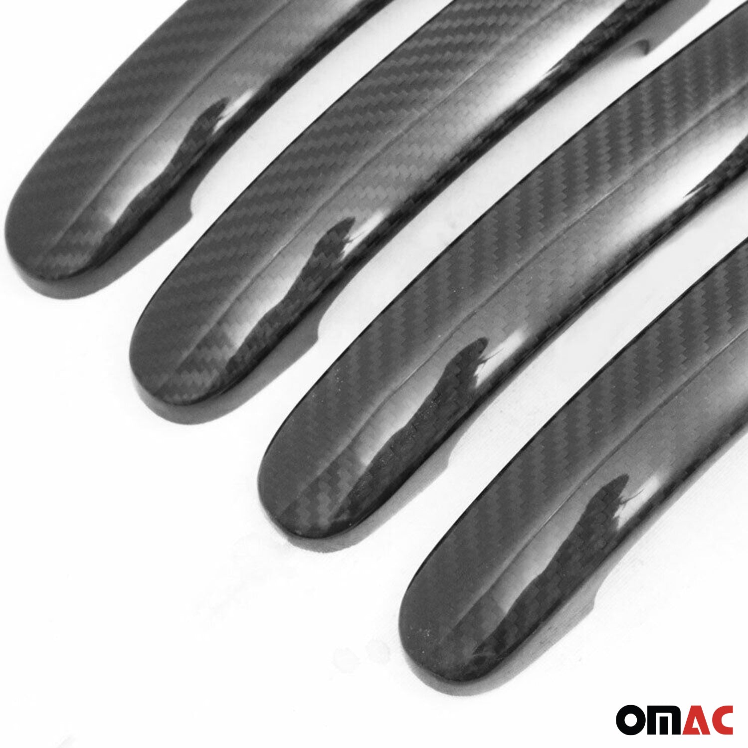 Couverture poignée de porte pour VW T6 T6.1 tout 2015-24 H2 4Portes Carbone 8Pcs