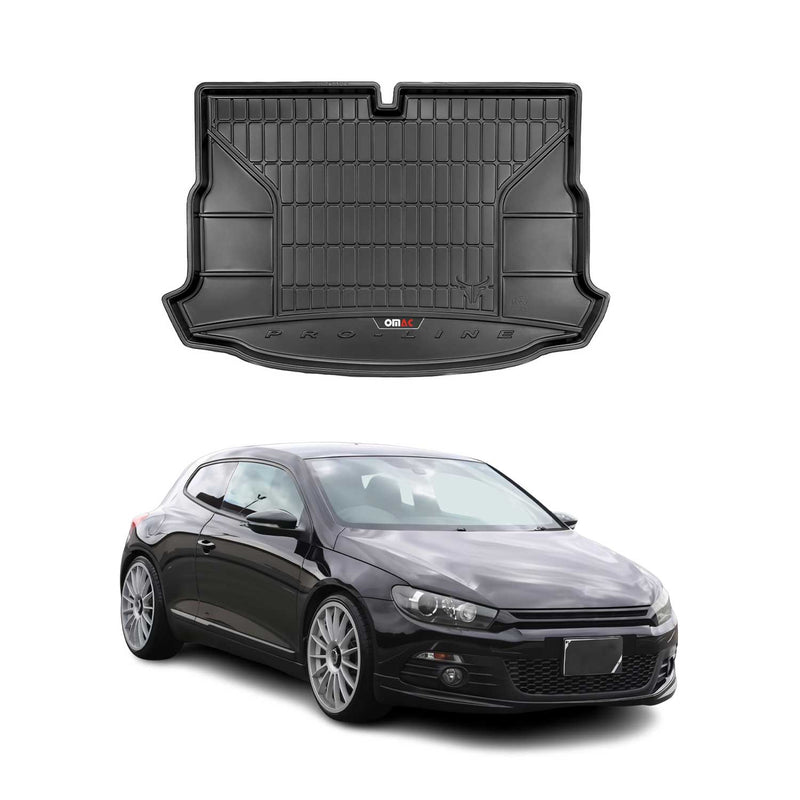 Tapis de Coffre pour VW Scirocco 2007-2017 TPE Noir