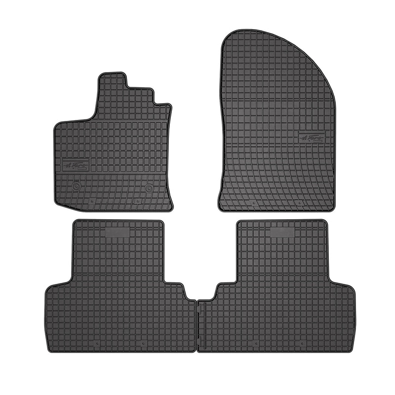 Tapis de Sol pour Dacia Lodgy 2012-2022 Caoutchouc Noir