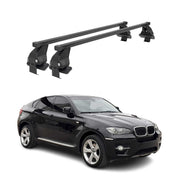 Barres de toit transversales Menabo pour BMW X6 E71 E72 2007-2014 Noir