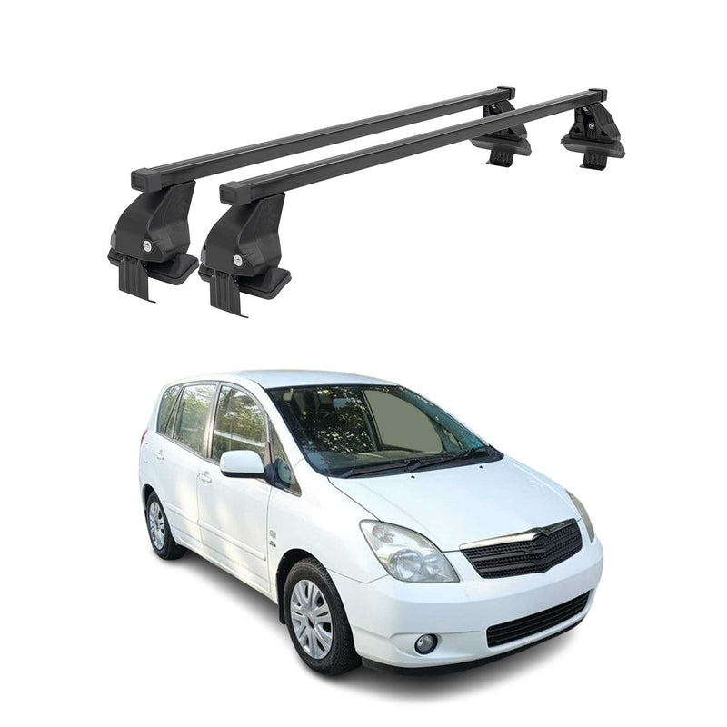 Barres Transversales Menabo pour Toyota Corolla Verso 2000-2004 Noir