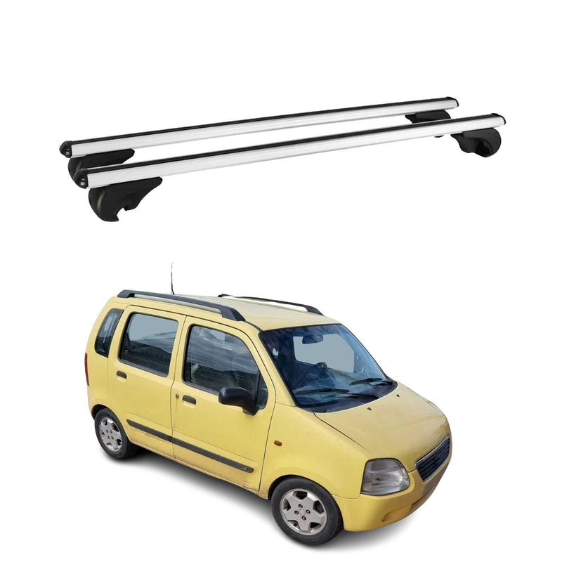 Barres de toit Transversales pour Suzuki R+ 1997-2004 Aluminium Argent