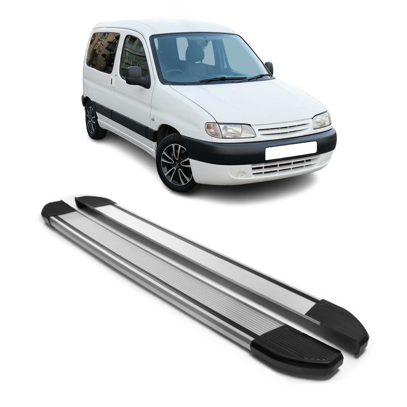 Marchepieds Latéraux pour Citroen Berlingo 1996-2008 L1 Argent Aluminium 2Pcs