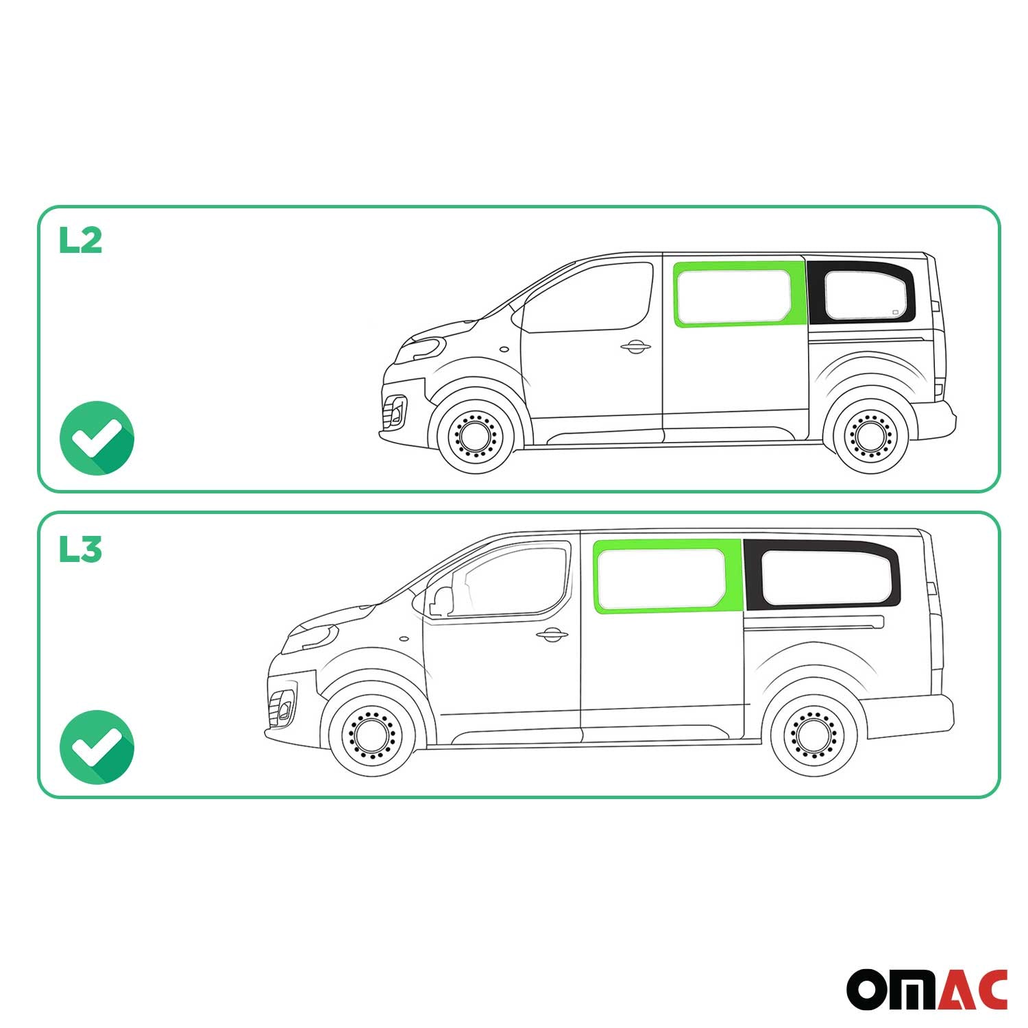 Vitre de Porte pour Opel Vivaro 2019-2024 L2 L3 Avant Gauche Verre fixe