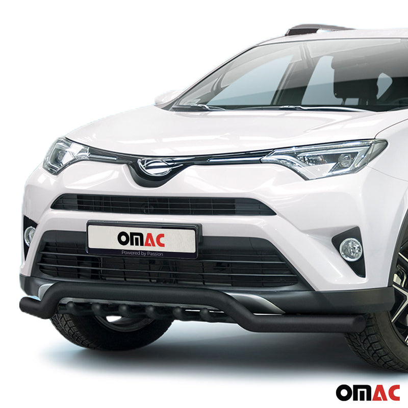 Pare-Buffle Avant Pour Toyota RAV4 2015-2018 Acier Inoxy Noir