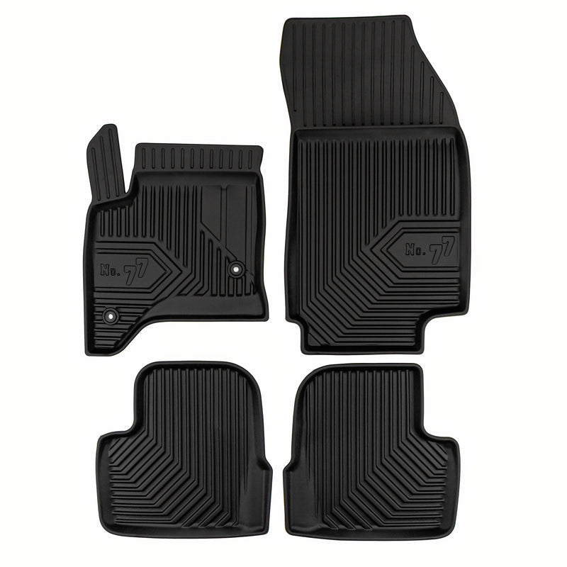 Tapis de Sol de Voiture No.77 pour Fiat 600 2023-2025 TPE Antidérapant Noir 4Pcs