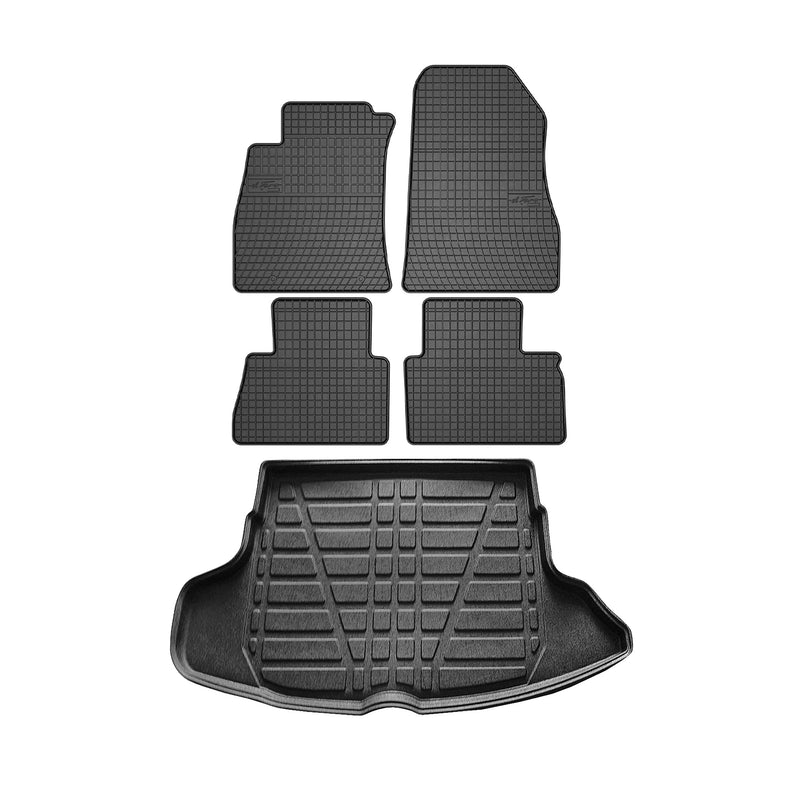 Kit Tapis de sol et coffre pour Nissan Juke 2010-2019 Noir TPE