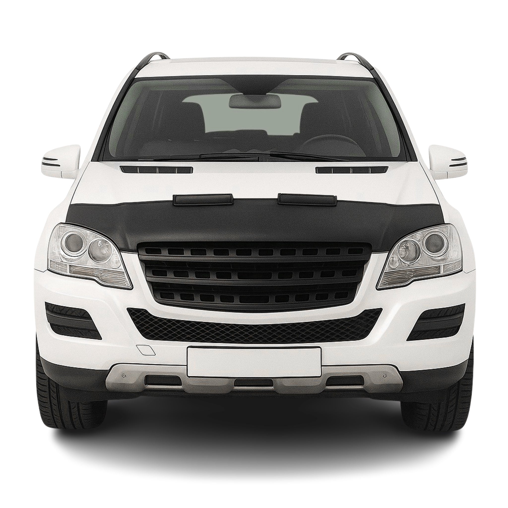 Protège Capot pour Mercedes Classe Ml W164 2005-2011 Masque vinyle Noir