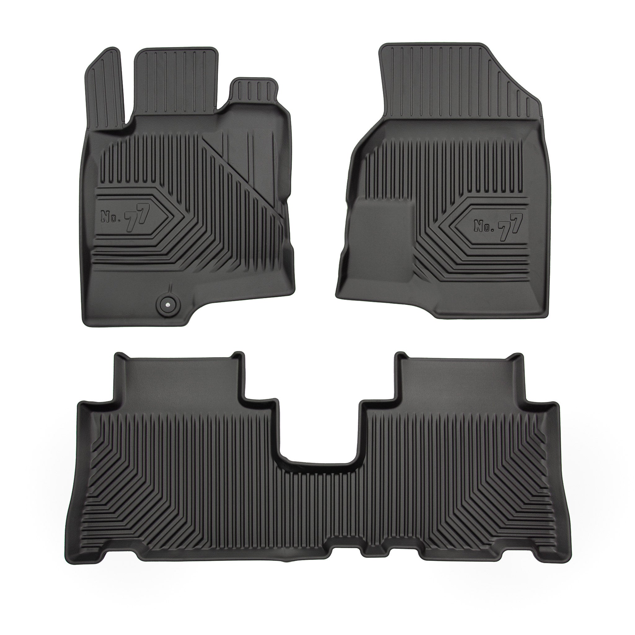 Tapis de Sol de Voiture pour Chevrolet Captiva I 2006-2018 TPE Durable Noir 3Pcs