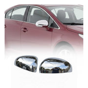 Coques de Rétroviseurs pour Toyota Avensis 2008-2015 en Acier Chromé Argent