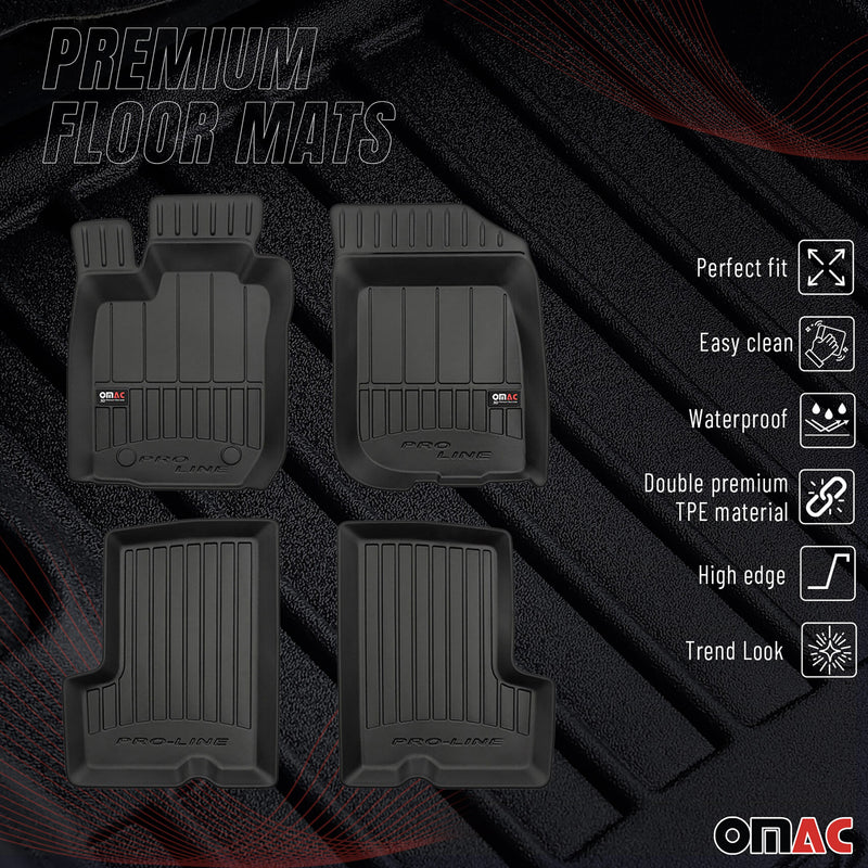 Tapis de Sol pour Dacia Duster 2010-2018 TPE Noir