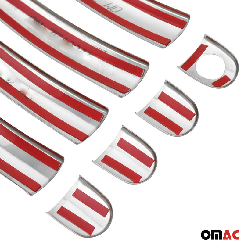 Poignée de porte Latérale pour Skoda Rapid 2012-2019 en acier inox Chromé