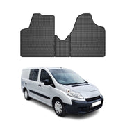 Tapis de Sol pour Citroen Jumpy 2007-2016 Convient à 1ème rangée Caoutchouc Noir