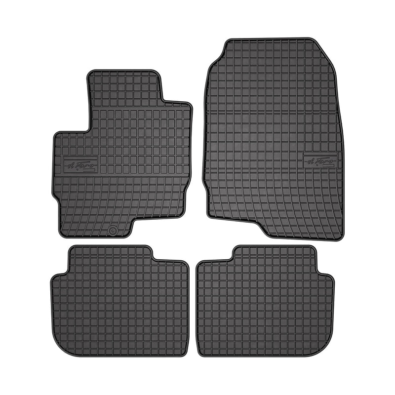 Tapis de Sol pour Mitsubishi Colt 2008-2012 Caoutchouc Noir