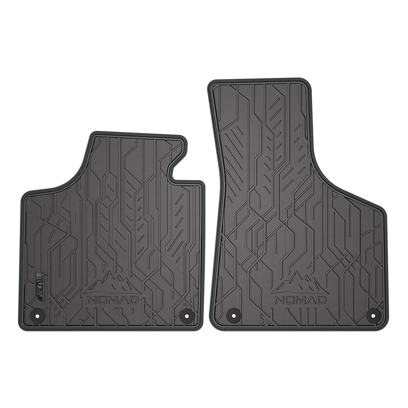 Tapis de sol pour Audi A3 8P HB RS3 Sportback 2003-13 Caoutchouc Noir-Gris 2Pcs