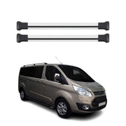 Barres de toit transversales pour Ford Transit Tourneo Custom 2013-2022 Alu Gris