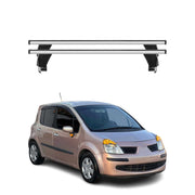 Barres de toit transversales pour Renault Modus 2004-2013 Alu Gris 2x