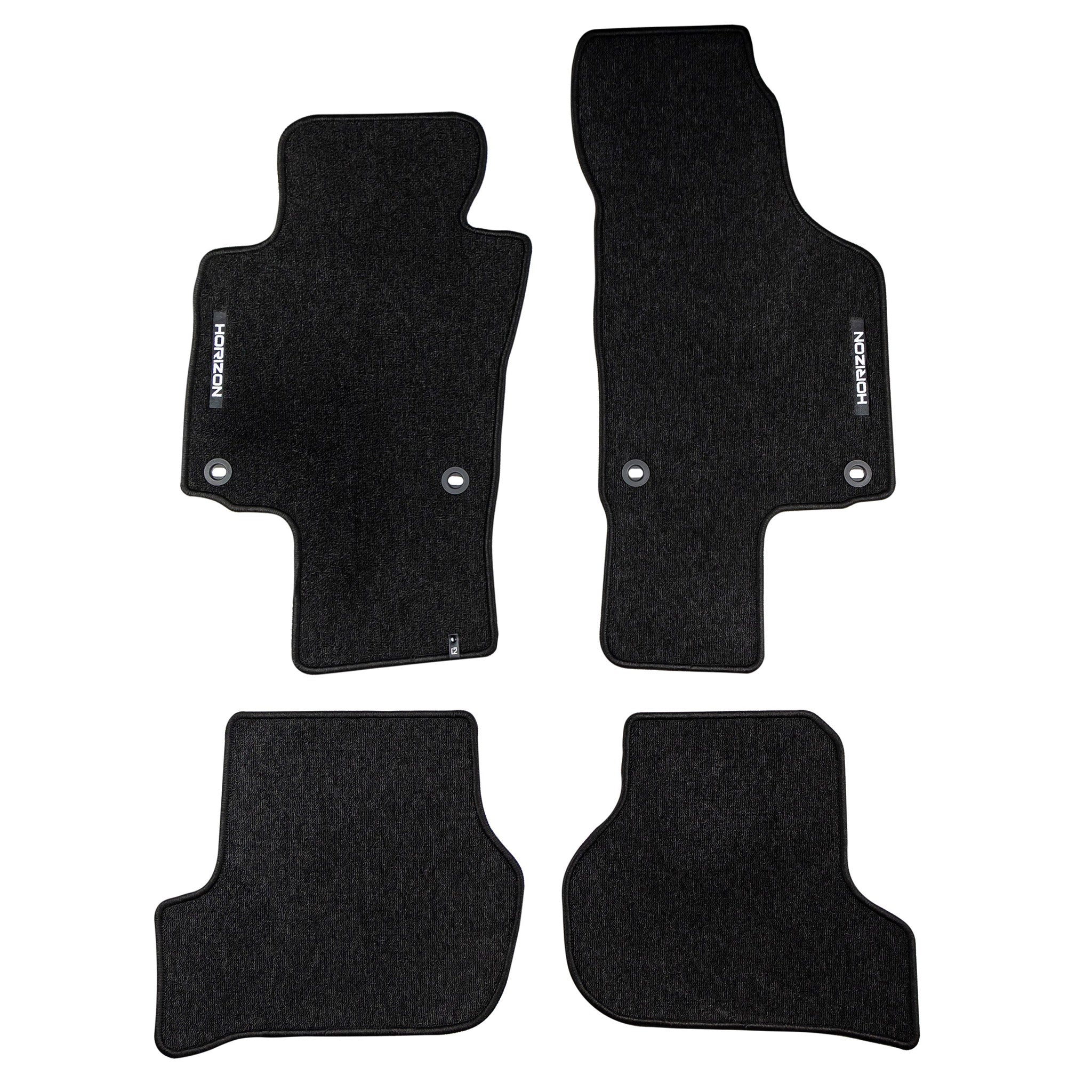Tapis de Sol de Voiture pour VW Golf Plus 2005-2014 Velours Imperméable 4Pcs