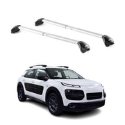 Barres de toit pour Citroen C4 Cactus 2015-2020 5P Gris Argenté 2 pièces ABE