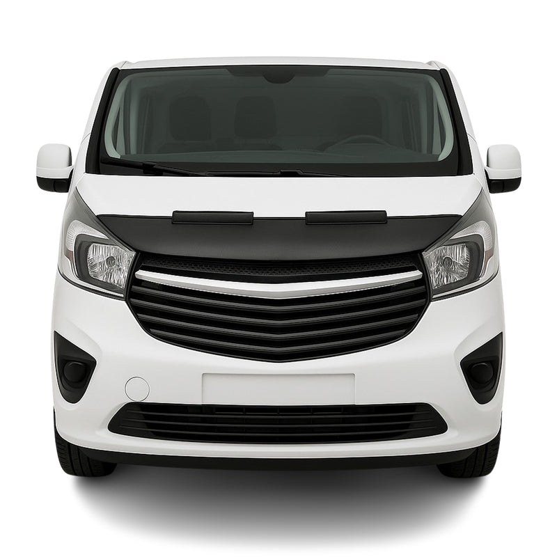 Protège Capot pour Opel Vivaro 2014-2019 Masque de voiture vinyle Noir