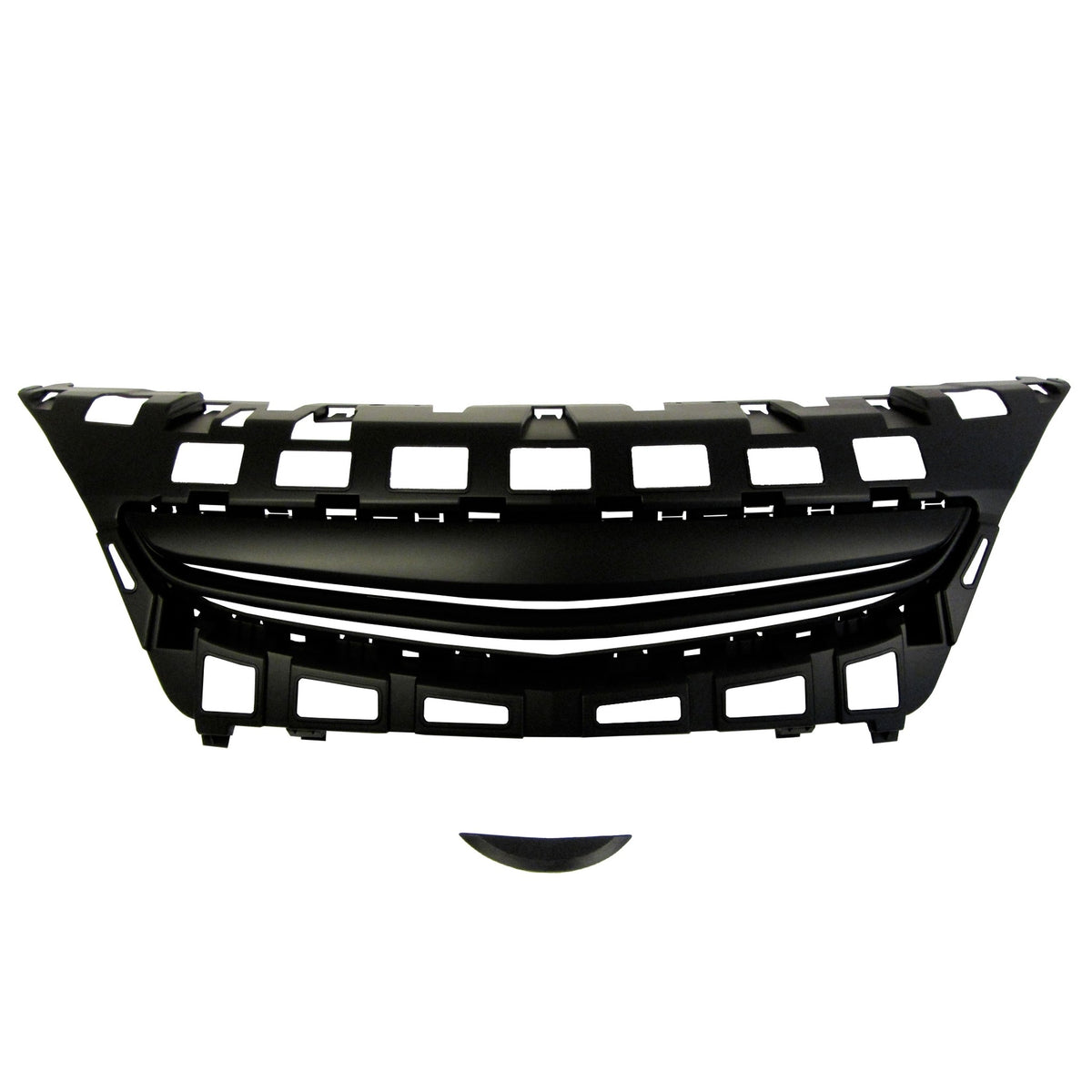JOM Calandre pour Opel Astra J 3-Portes GTC 2012- ohne Emblem Plastique Noir