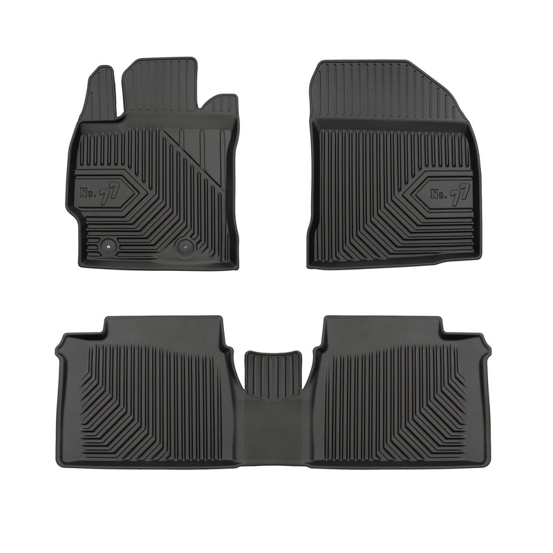 Tapis de Sol de Voiture pour Toyota Corolla 2013-2019 TPE Imperméable 3Pcs
